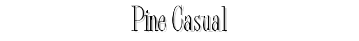 Pine Casual font